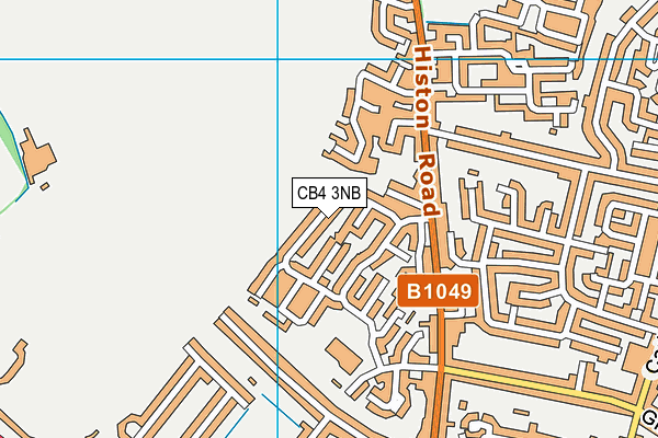 CB4 3NB map - OS VectorMap District (Ordnance Survey)