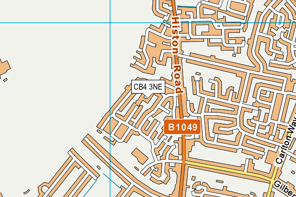CB4 3NE map - OS VectorMap District (Ordnance Survey)