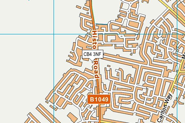 Cambridge Squash Club (Closed) map (CB4 3NF) - OS VectorMap District (Ordnance Survey)