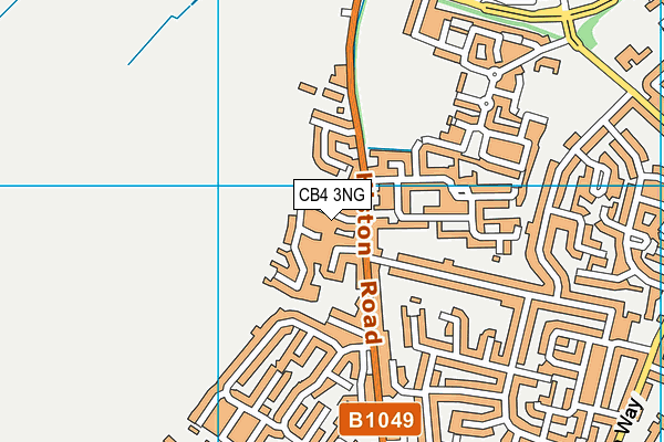 CB4 3NG map - OS VectorMap District (Ordnance Survey)