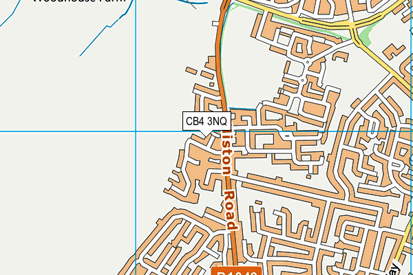 CB4 3NQ map - OS VectorMap District (Ordnance Survey)