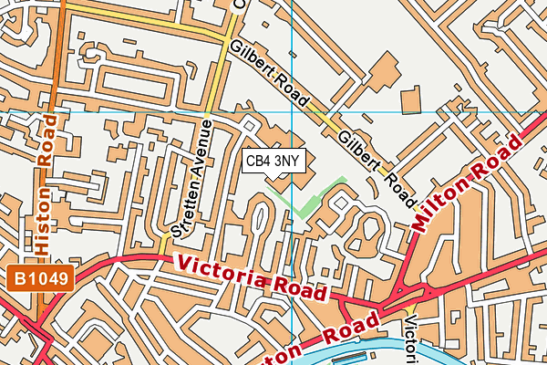 Chesterton Community College map (CB4 3NY) - OS VectorMap District (Ordnance Survey)