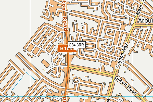 CB4 3RR map - OS VectorMap District (Ordnance Survey)
