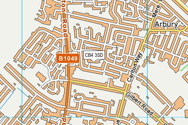 CB4 3SD map - OS VectorMap District (Ordnance Survey)
