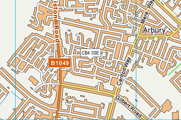 CB4 3SE map - OS VectorMap District (Ordnance Survey)