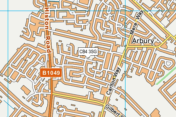 CB4 3SG map - OS VectorMap District (Ordnance Survey)