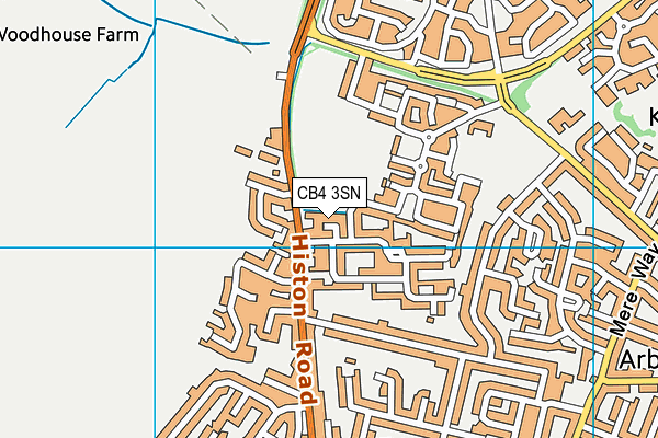 CB4 3SN map - OS VectorMap District (Ordnance Survey)