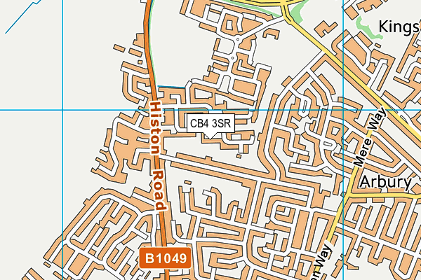 CB4 3SR map - OS VectorMap District (Ordnance Survey)