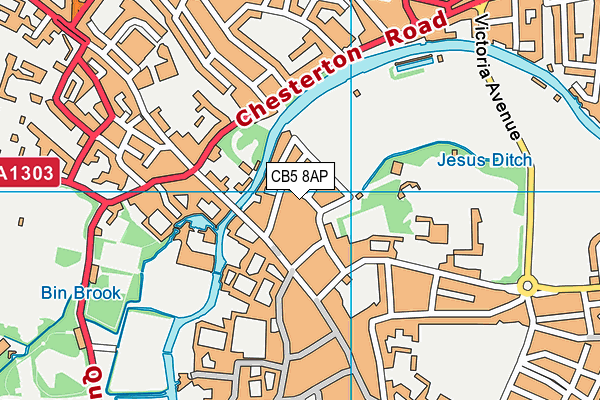 CB5 8AP map - OS VectorMap District (Ordnance Survey)