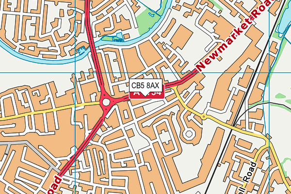 CB5 8AX map - OS VectorMap District (Ordnance Survey)