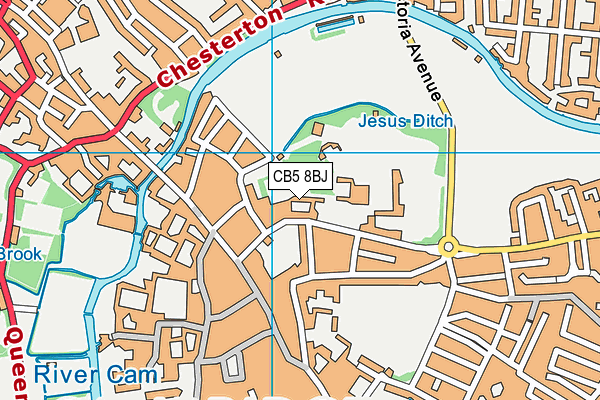 CB5 8BJ map - OS VectorMap District (Ordnance Survey)