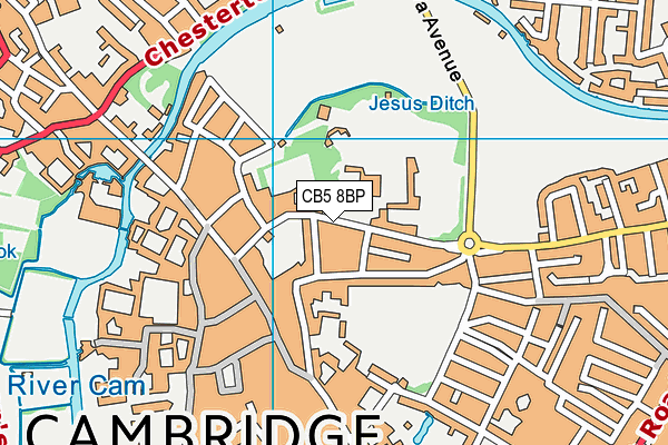 CB5 8BP map - OS VectorMap District (Ordnance Survey)