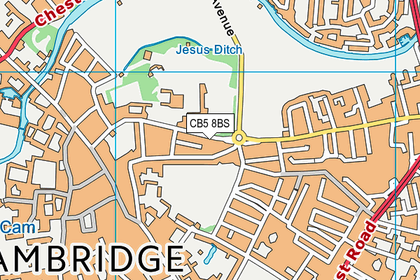 CB5 8BS map - OS VectorMap District (Ordnance Survey)