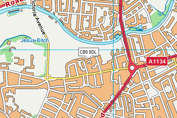 CB5 8DL map - OS VectorMap District (Ordnance Survey)