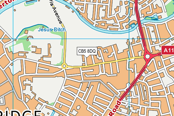 CB5 8DQ map - OS VectorMap District (Ordnance Survey)