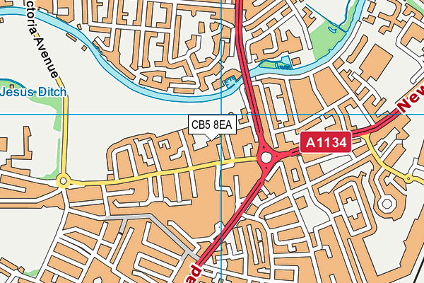 CB5 8EA map - OS VectorMap District (Ordnance Survey)