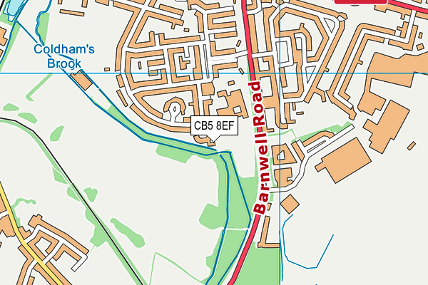 CB5 8EF map - OS VectorMap District (Ordnance Survey)