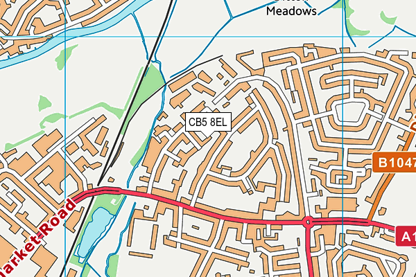 CB5 8EL map - OS VectorMap District (Ordnance Survey)