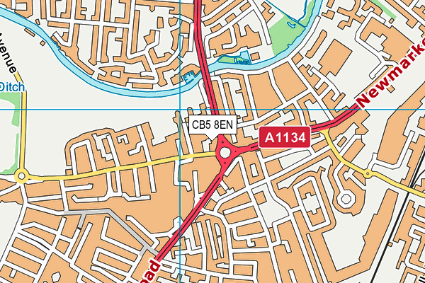 CB5 8EN map - OS VectorMap District (Ordnance Survey)