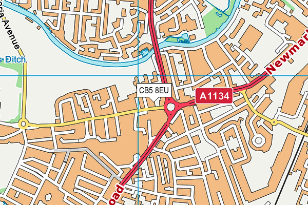 CB5 8EU map - OS VectorMap District (Ordnance Survey)