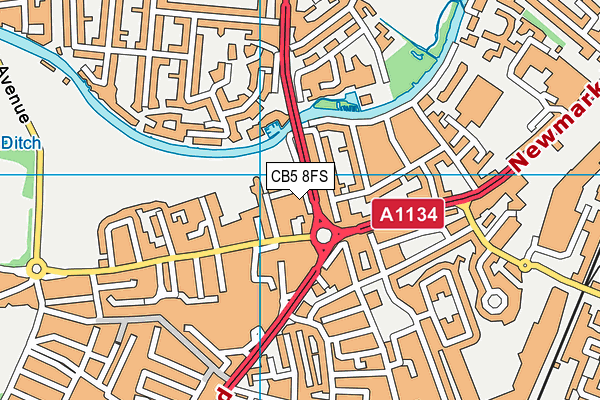 CB5 8FS map - OS VectorMap District (Ordnance Survey)