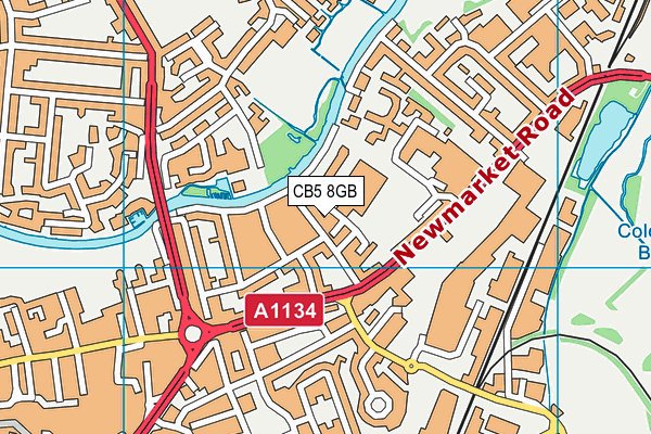 CB5 8GB map - OS VectorMap District (Ordnance Survey)