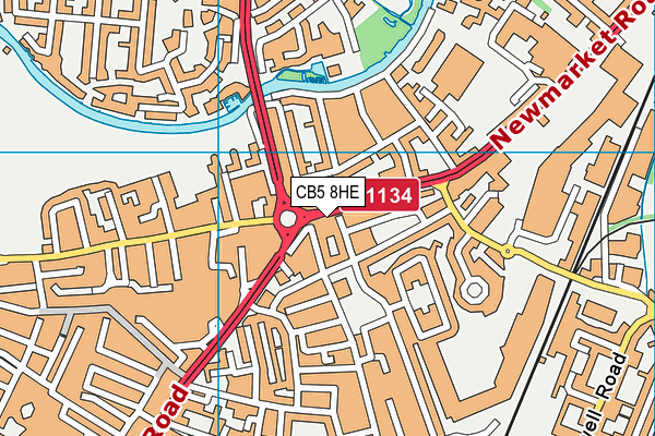 CB5 8HE map - OS VectorMap District (Ordnance Survey)