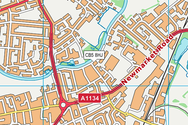 CB5 8HJ map - OS VectorMap District (Ordnance Survey)