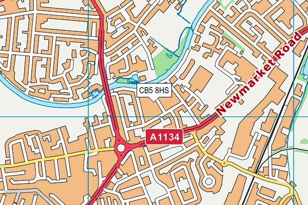 CB5 8HS map - OS VectorMap District (Ordnance Survey)