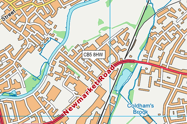 CB5 8HW map - OS VectorMap District (Ordnance Survey)