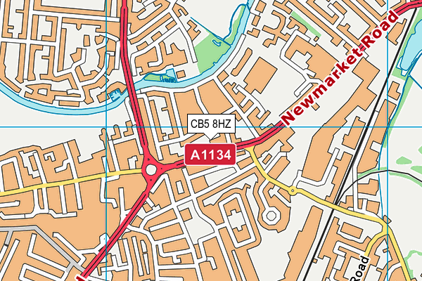 CB5 8HZ map - OS VectorMap District (Ordnance Survey)