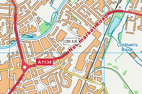 CB5 8JE map - OS VectorMap District (Ordnance Survey)