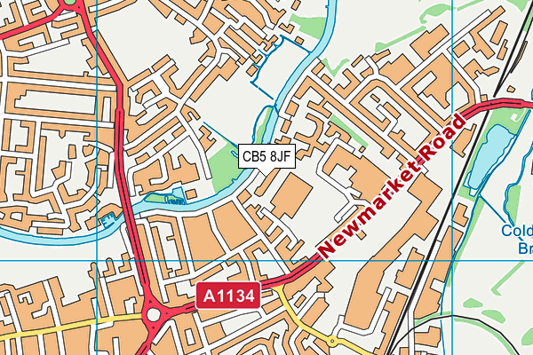 CB5 8JF map - OS VectorMap District (Ordnance Survey)