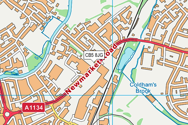 CB5 8JG map - OS VectorMap District (Ordnance Survey)