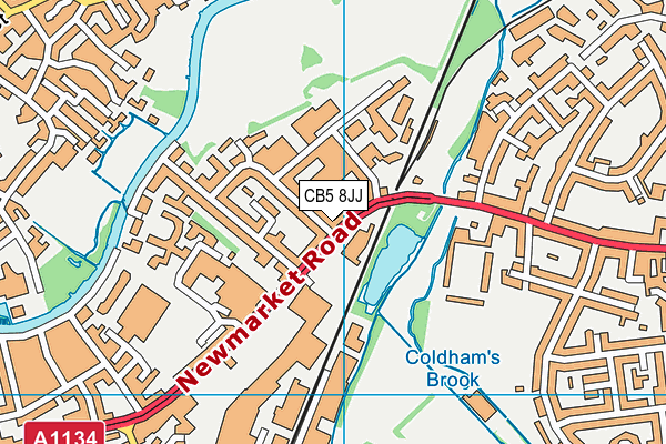 CB5 8JJ map - OS VectorMap District (Ordnance Survey)