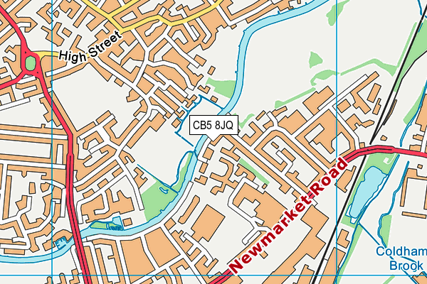 CB5 8JQ map - OS VectorMap District (Ordnance Survey)