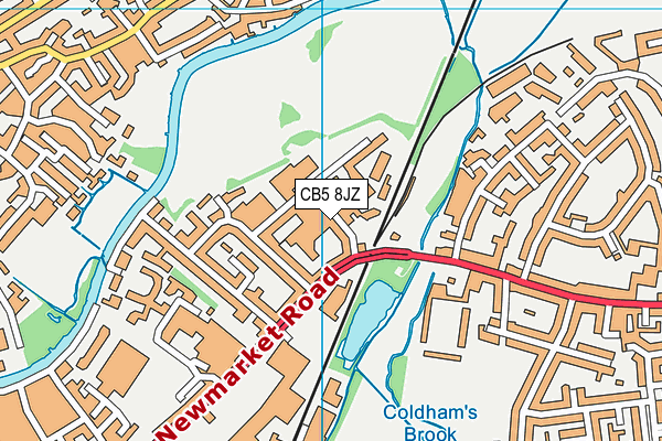 CB5 8JZ map - OS VectorMap District (Ordnance Survey)