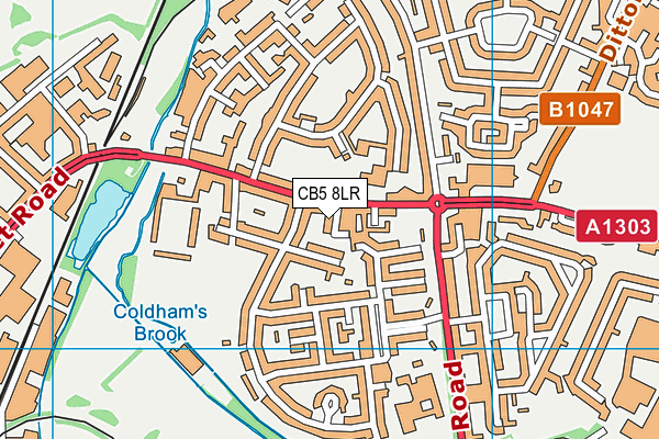 CB5 8LR map - OS VectorMap District (Ordnance Survey)