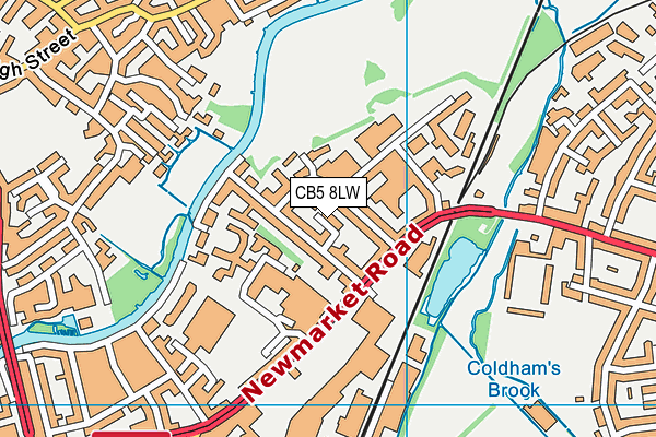 CB5 8LW map - OS VectorMap District (Ordnance Survey)