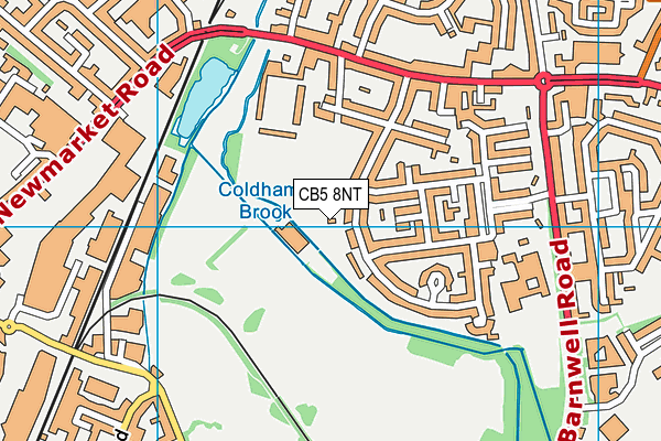 Coldhams Common map (CB5 8NT) - OS VectorMap District (Ordnance Survey)