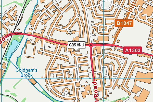 CB5 8NU map - OS VectorMap District (Ordnance Survey)