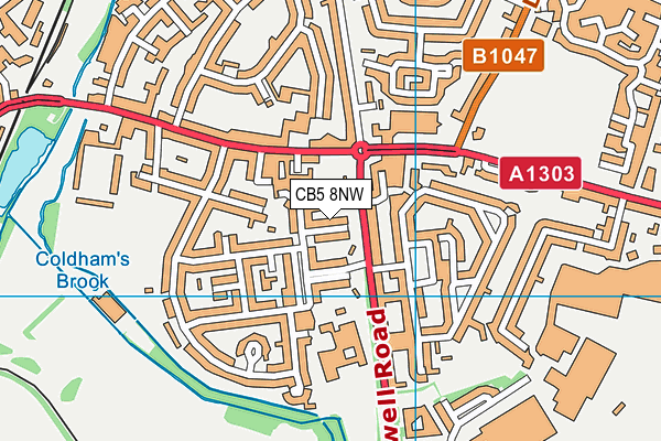 CB5 8NW map - OS VectorMap District (Ordnance Survey)