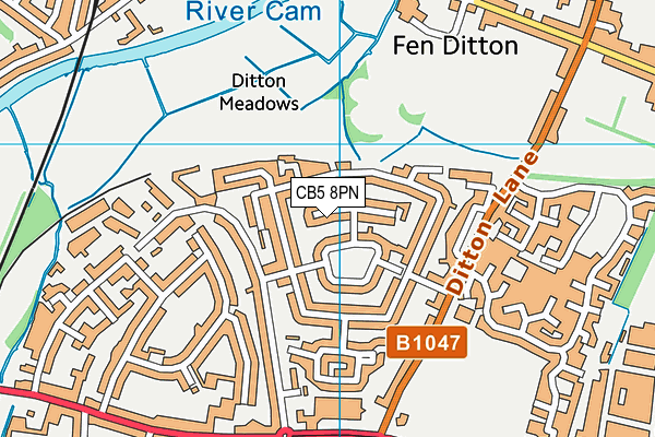 CB5 8PN map - OS VectorMap District (Ordnance Survey)