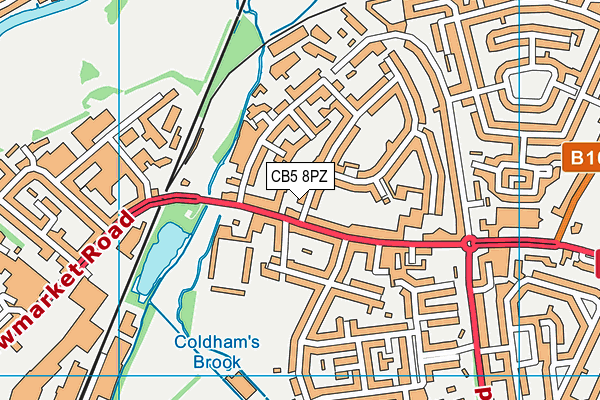 CB5 8PZ map - OS VectorMap District (Ordnance Survey)
