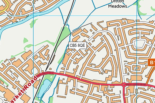 CB5 8QE map - OS VectorMap District (Ordnance Survey)