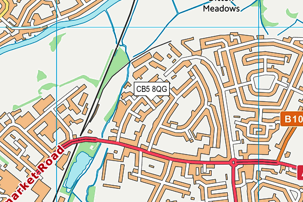 CB5 8QG map - OS VectorMap District (Ordnance Survey)