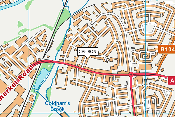 CB5 8QN map - OS VectorMap District (Ordnance Survey)