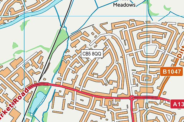 CB5 8QQ map - OS VectorMap District (Ordnance Survey)