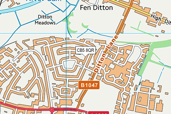 CB5 8QR map - OS VectorMap District (Ordnance Survey)