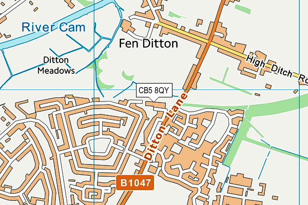 CB5 8QY map - OS VectorMap District (Ordnance Survey)